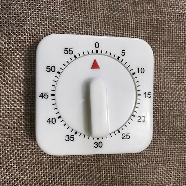 Pieni mekaaninen ajastin 1 tunti/60 minuutin lähtölaskentahälytys ruoanlaittoon