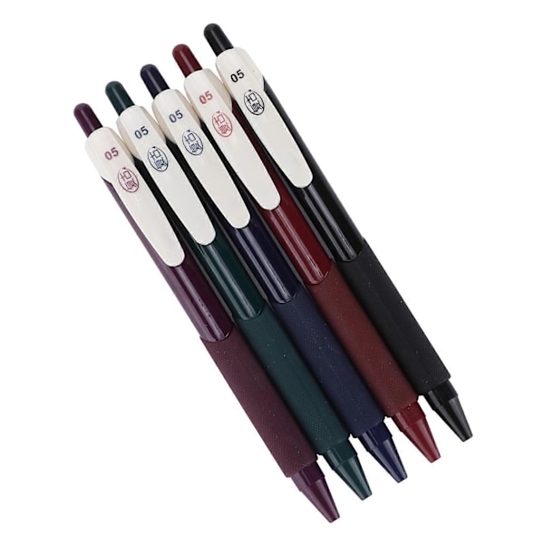 5 st Gelpennor Set 5 Färger Retro Färg Skiss Gelpenna Set för Skrivande Kalligrafi Målning