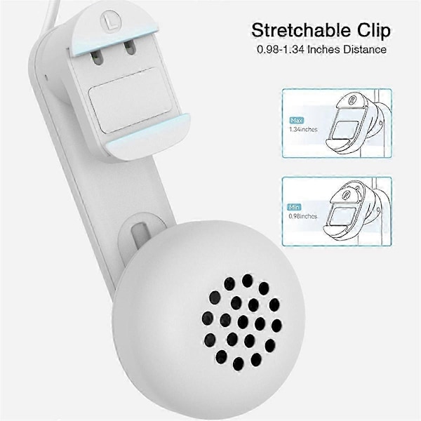 Clip-on Hengende Hodetelefoner Komfortabel Lydforsterker Hvit for / Quest 3 VR Headset Forbedre Gleden