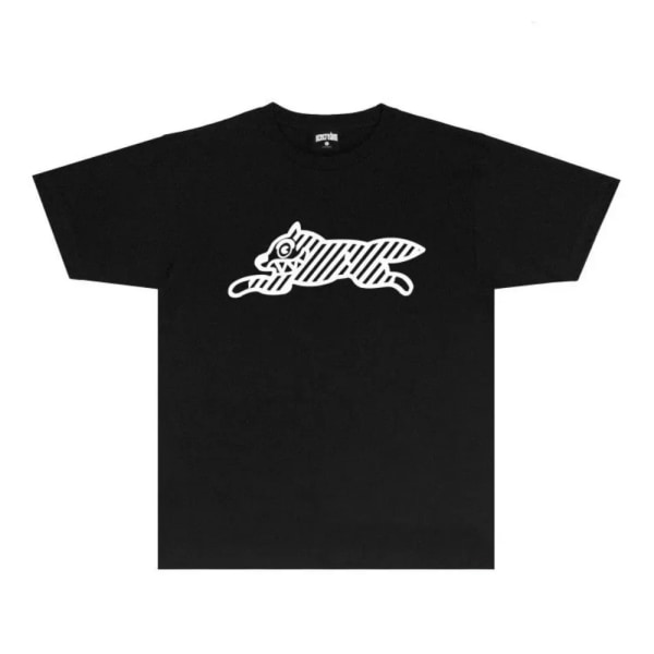 Uusi Classic Flying Dog Printed T-paita miehille ja naisille Kawaii Clothes Harajuku Y2k Top Oversize Shirt Street Casual Clothing Black L