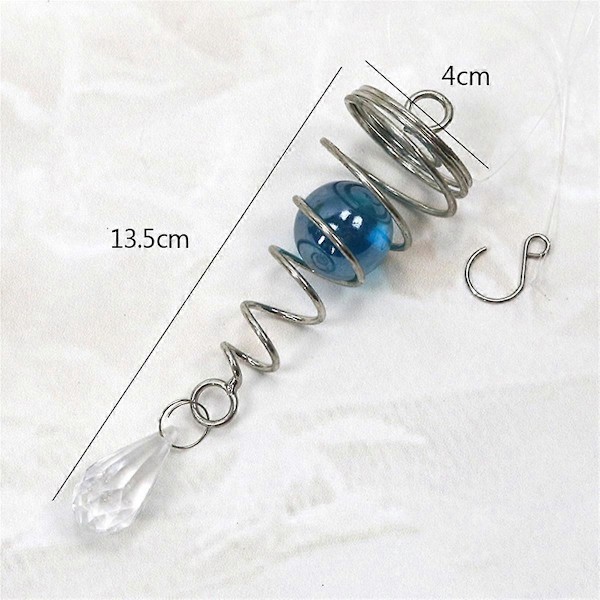 Spiral Wind, 2 st Gazing Ball Spiral Tail Vindstabilisator Rostfritt Stål Spiralvindar för Utomhusbruk