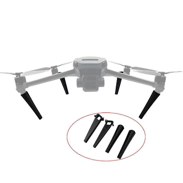 Forlænget landingsstel til 3 PRO/ 3 /3 Cine Gimbal Anti-kollisionsbeskyttelse Stand Skid Leg Drone Par
