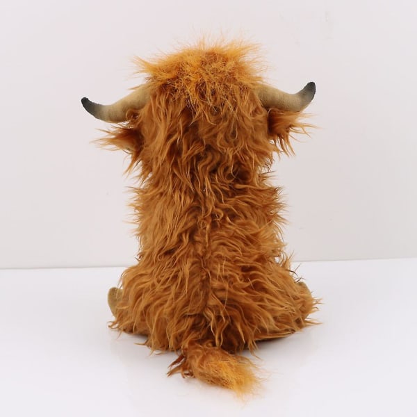 25cm Highland Cow Mjuk Gosedjur Skotsk Ko Fylld Docka Presenter
