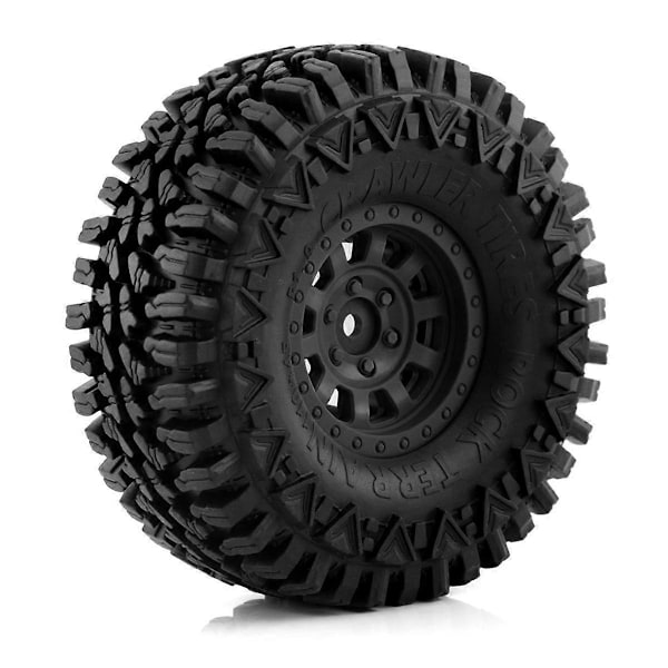 4 st 110 mm Hjul Däck för 1/10 RC Rock Crawler Axial SCX10 SCX10 II 90046 TRX4 D90 RC Bildelar, B
