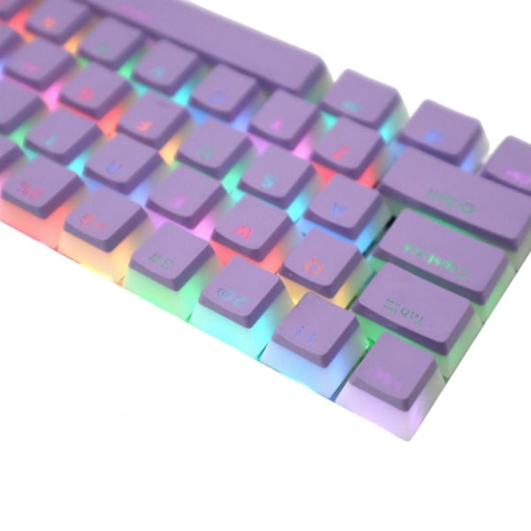 PBT104 Tangentbordstangent Tvåfärgad Genomskinlig Glitterpulver Snabb Respons Tillbehörsbyte H