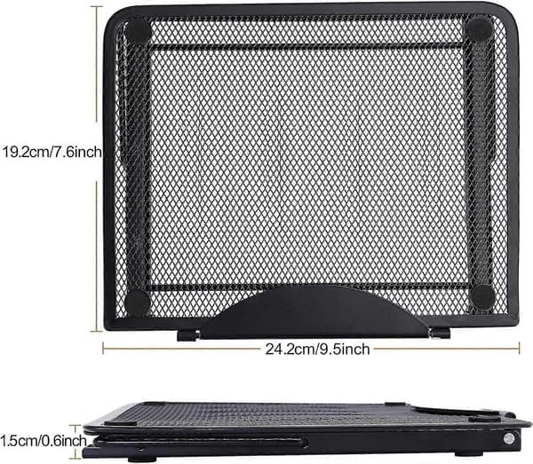 Multi-Vinkel Laptopstativ Rustfritt Stål Justerbart Ergonomisk Lett Ventilert Laptopstativ Bl