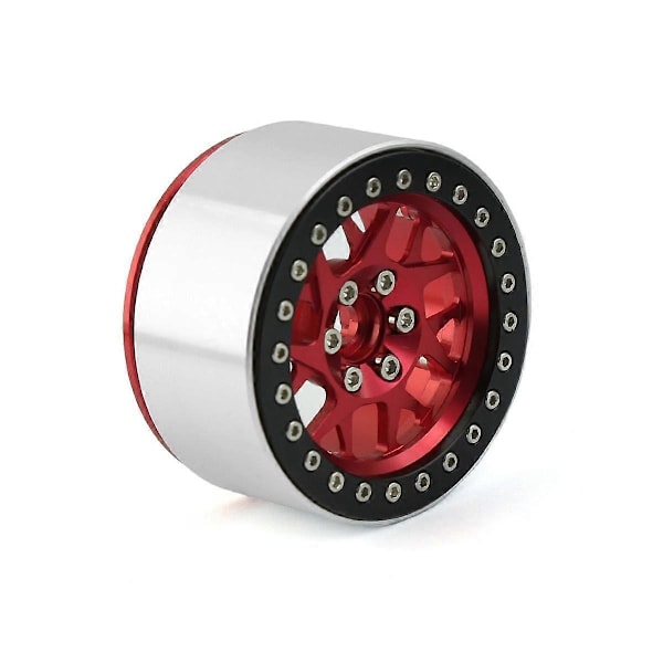2.2 Metall Beadlock Felg Hjulnav for 1/10 RC Crawler Bil Axial SCX10 Wraith Capra RR10 RBX10 TRX4, Brun