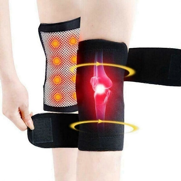 Knämassageapparat, Värme Knäskydd Knäortos Fysioterapi för Artrit Muskelsmärta Lindring