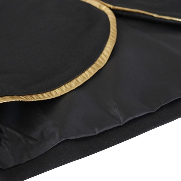 Miesten hovimuodin prinssiunivormu kultakirjailtu puvuntakki Black S