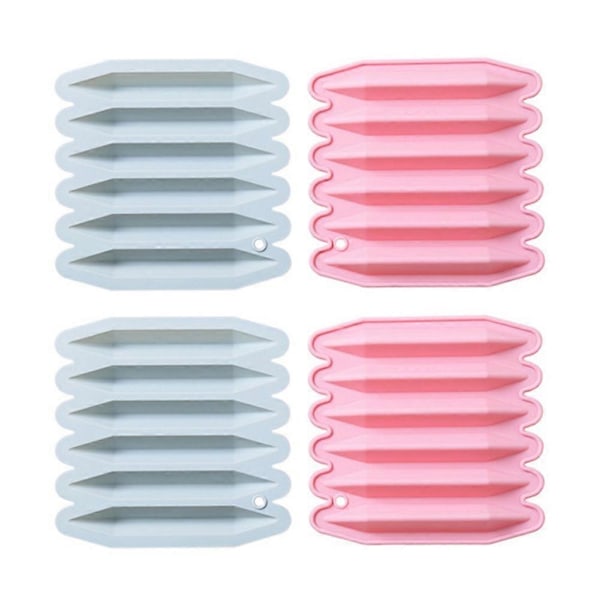 Återvinningsform för kritor 4-pack, 3D-silikonform för kritor, ugnssäker, ren silikon och återanvändbar kritform