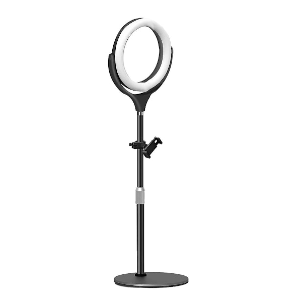 Laptop Ring Light med Stativ, Mobiltelefon LED Ring Light Skrivebordslampe Videokonference Li