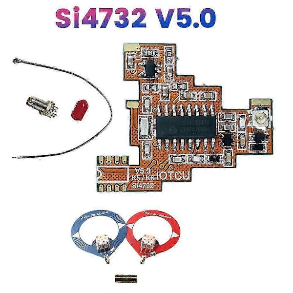 SI4732 V5.0 FPC Modifieringsmodul & Donut-antenn för UVK5 K6 HF Kortvåg Fullband/Enkel Sidband