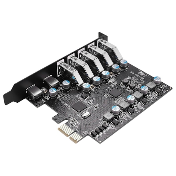 PCI-E - USB 3.0 7-porttinen laajennuskortti, PCI Express USB 3.2 -lisäkortti, sisäinen USB3-keskitinmuunnin