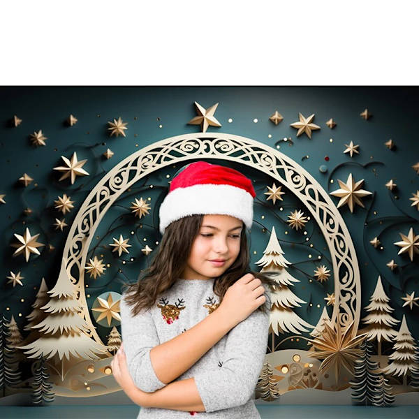 Beenle Jul Fotobakgrund Julgran Gåva Öppen Spis Familjefest Dekor Banner Porträtt Bakgrund för Fotostudio SD-2233 Vinyl 220X150cm