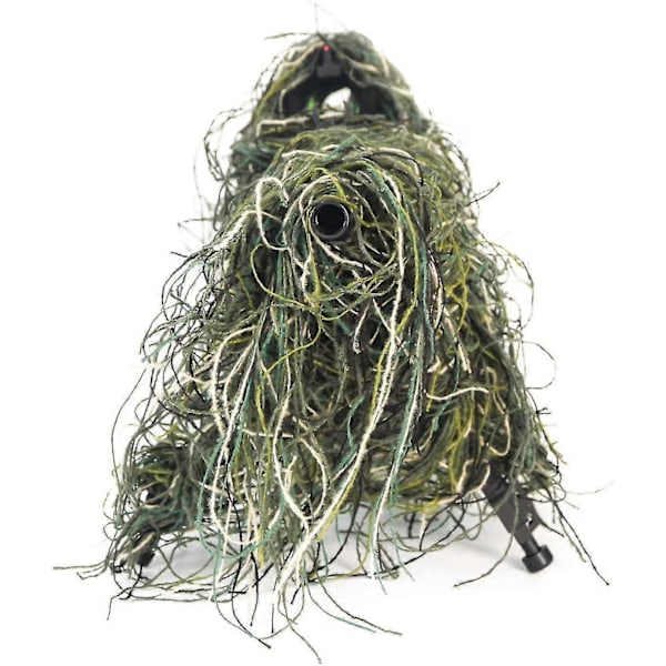 Ghillie Riffel Cover Wrap Camo, m/Elastisk Strop til Camouflage Jagtriffel