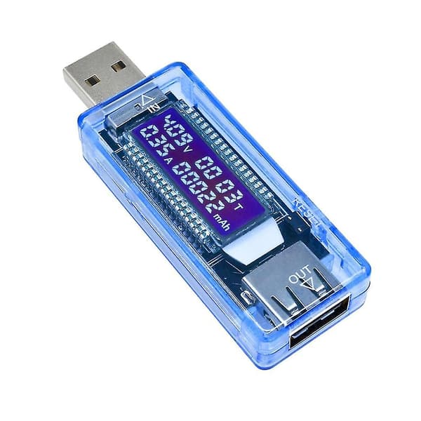 USB Oplader Multimeter Oplader Detektor Strømforbrugsmåler Spændingsmåler Digital Voltmeter