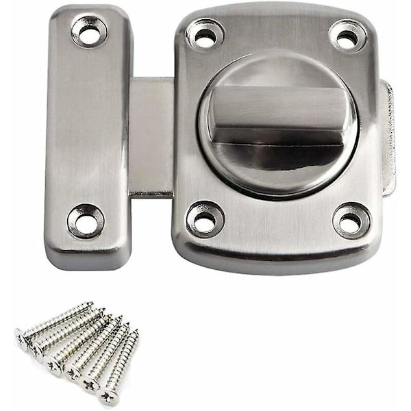 Spärrar och Spärrar Roterande Dörrspärr Vridspärr Fönsterdörrspärr Säkerhetsdörrspärr, Borstad Finish, Silver