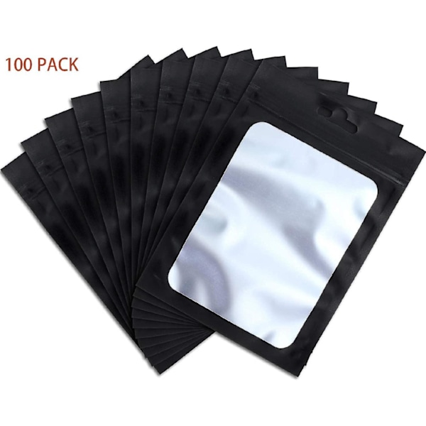 100 Stykker Anti-luktposer Holografiske Emballasjeposer Matlagringsposer (6*10cm)