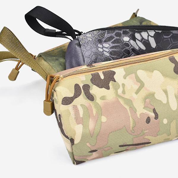 Kolikkokukkaro Käsilaukku Vetoketjulla Oxford-kangasta Säilytykseen Python Camouflage