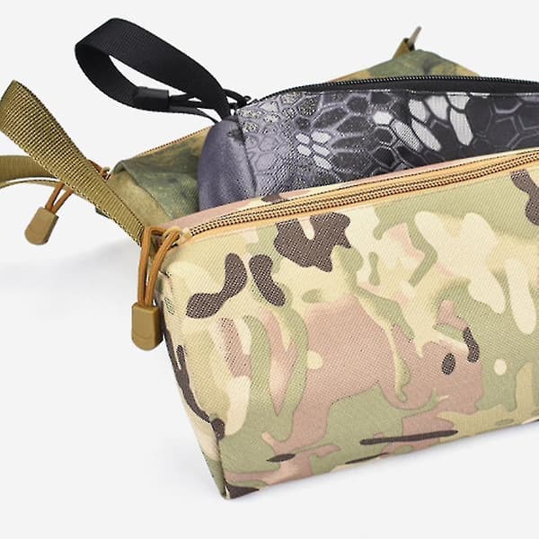Myntväska Handväska Med Dragkedja Oxfordtyg För Förvaring Python Camouflage