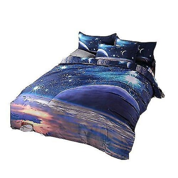 Heminredning Nebula Stjärnklar Fyrdelat Påslakanset Säng Z A 200*230 three-piece set