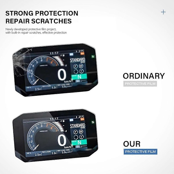 Motorsykkel Ripebeskyttelse Skjerm Dashboard Beskyttelsesfilm for Forza 750 for Forza750 2