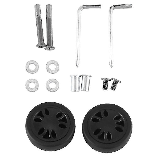 50X15mm Matkalaukun Pyörät Vaihto Kulutus PU Pyörät Matkalaukun Vaihtopyörät Matkalaukun Pyörä Universaali 6mm 8mm