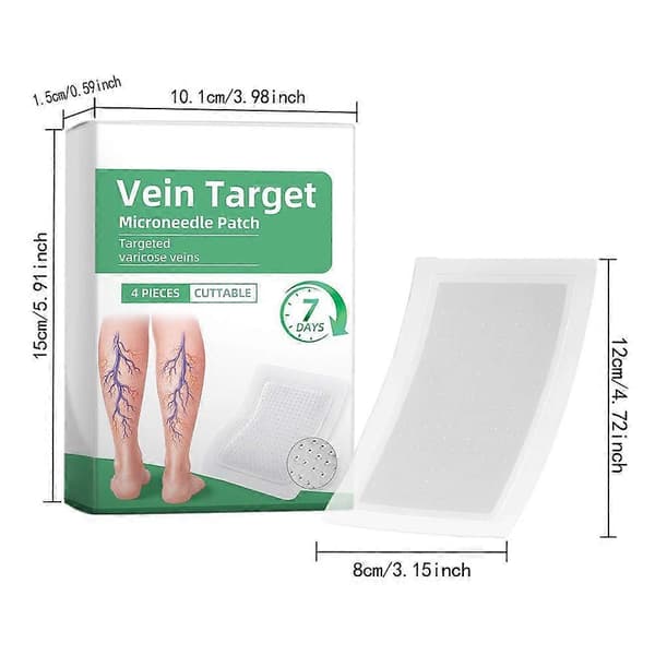 Varicose Vein Microneedle Patch Leg Pain Relief Circulation Support Therapy