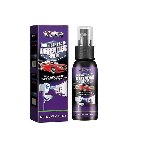 Osynlig registreringsskyltsskyddsspray