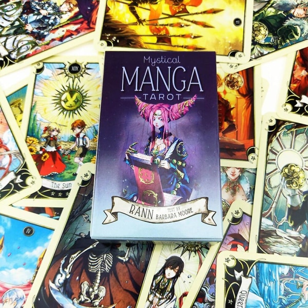 Tarot-oraakkelikortti, mystinen ennustus, sarjakuvat, Tarot-tyttökorttipeli, lautapeli, englanninkielinen pokeri Mystical manga