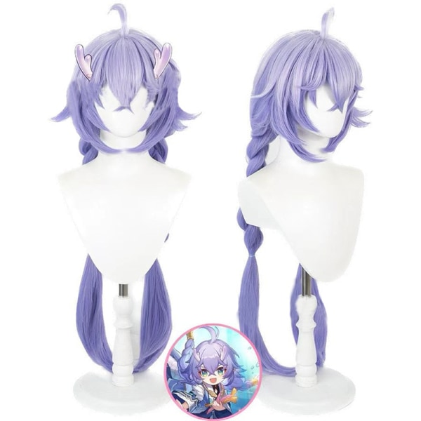 Spill Honkai Star Trail Costume Tail Wig Party Halloween Cosplay Costume Kvinner Cosplay only Wig XS