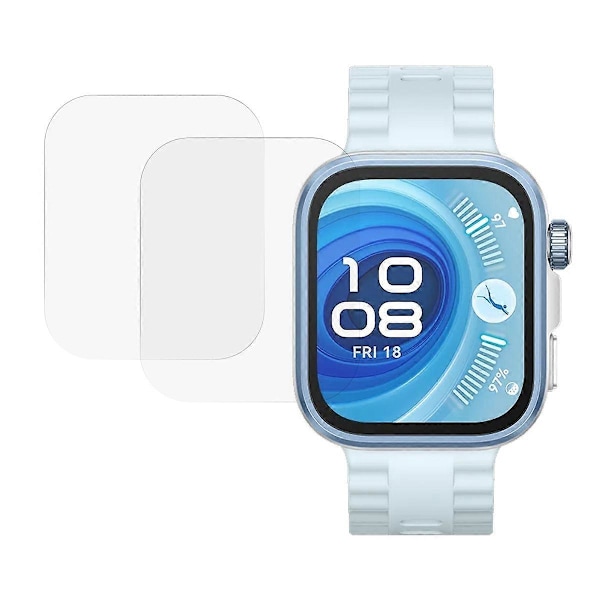 2 stk. skærmbeskyttelse til Huawei Watch Fit 4 Pro, hærdet glas 2.5D HD ur-skærmfilm