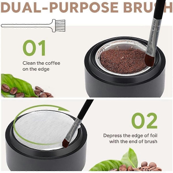 Återanvändbar Kaffekapsel Dics/Lock för Vertuo Serien Pod Tomt Fodral B