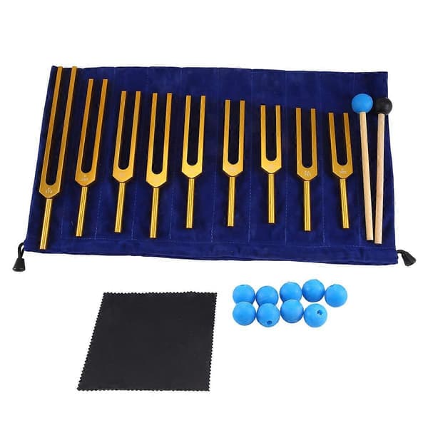 Stemmegafler Sett Massasjeball for Healing Chakra Lydterapi, C