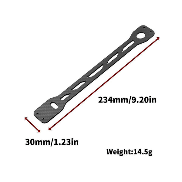 Kolfibergolvplatta för andra våningen för TT02 TT02B TT-02 TT-02B 1/10 RC-bil Uppgraderingsdelar Tillgång
