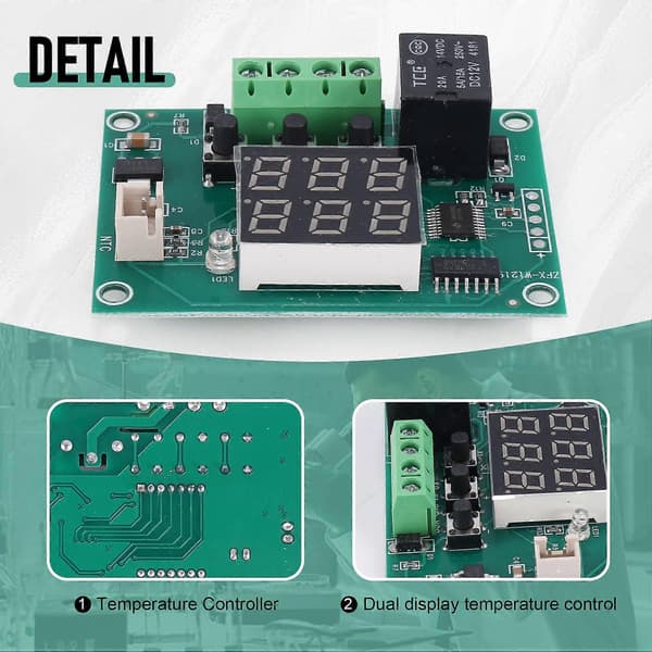 DC12V XH-W1219 Høykvalitets NTC Sensor Bryter Regulator Sensor Modul Temperaturkontroller Termo