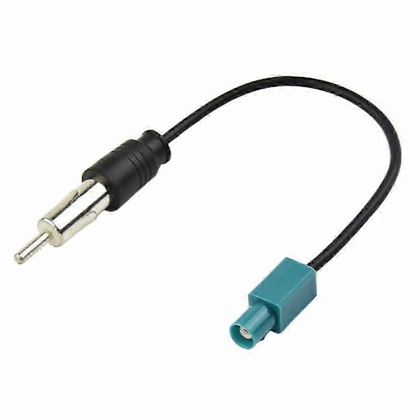2 STK Bil Stereo FM AM Radio Antenne Adapter Kabel Z Hun Til Din Hun Z Han Til DIN Han DAB Radio Tuner Eftermontering