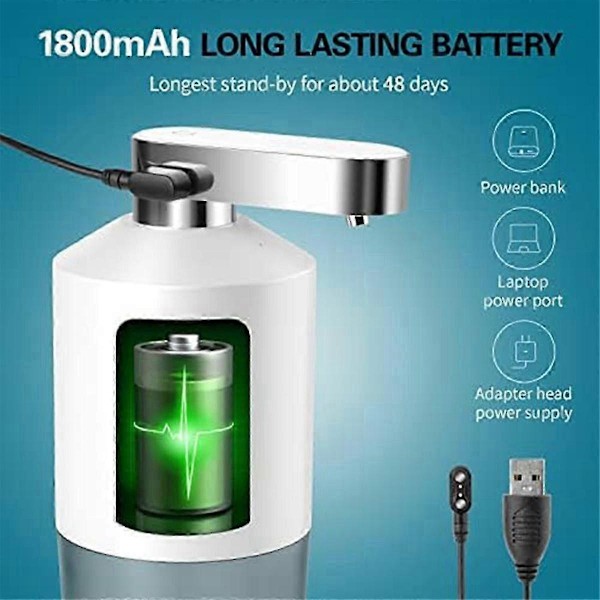 Automatisk mundskyl dispenser, genopladelig bærbar mundskyl dispenser pumpe beholder flaske 280 ml/9,47 oz