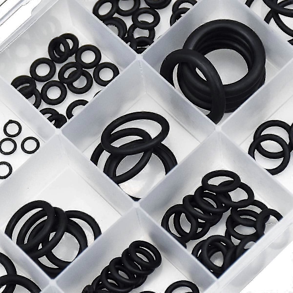 O-ring sortimentssæt i gummi, 18 størrelser, pakninger, nitril NBR til autoreparation, professionel VVS