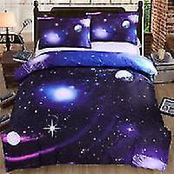 Hemtextilier Nebula Starry Fyrdelad Cover Säng Z C 200*200 three-piece set