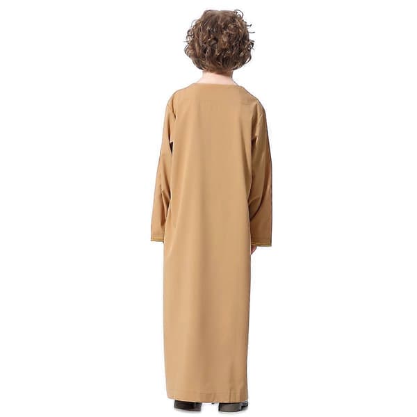 Drenge Saudi Muslim Islamisk Kaftan Camel 150CM