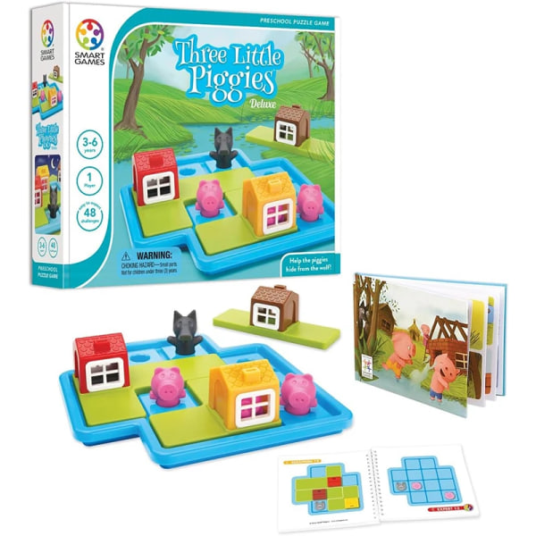 Rödluvan Smart Kurragömma Brädspel med Lösning Färdighetsutveckling Pussel Logikspel Barnpresent Pig with box