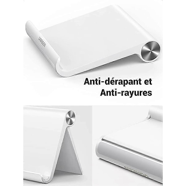 UGREEN Justerbart Nettbrettstativ Bord Stativ Nettbrett Telefon Sammenleggbar Bærbar Kompatibel med iPad Pro 2021 iPad Air 2022 Galaxy Tab A8 Lite S7 Mediap