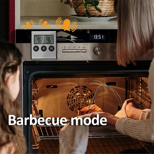 Digitaalinen keittiötermometri BBQ-uunin lihagrillin lämpömittari kotileivontaan ja ruoanlaittoon