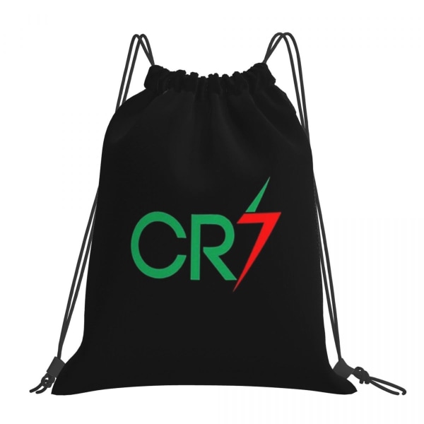 Cristiano Ronaldo Cr7 Rygsæk Bærbar Snørepose Lomme Gymnastiktaske 7 One Size