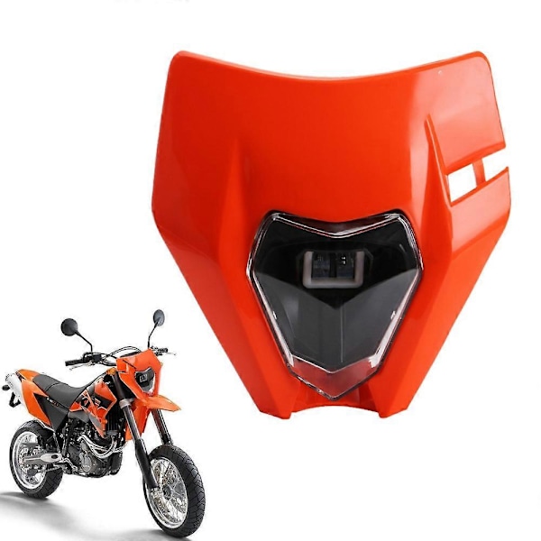 Moottoripyörän LED-ajovaloumpiot Maastopyörän Motocross-ajovalaisin F EXC XCF FE TE Valkoinen