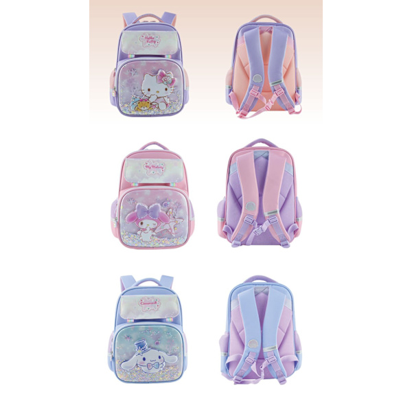 Sanrio HelloKitty Cinnamoroll Skoletaske til Piger, Perfekt til 1.-3. Klassetrin, Sød og Funktionel KT0184D