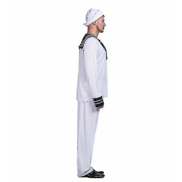 Menn Sailor Crew Seaman Captain Medieval Party Costume Mann Voksen Mann Klær Antrekk Halloween Kostymer Festlige kostymer 165-175cm