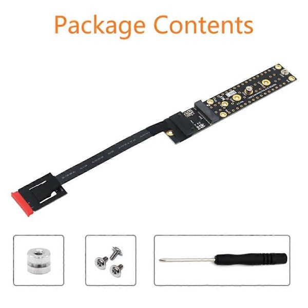 Add on Card NGFF M.2 Key AE Han til Key M Hun Board Adapter med Kabel M2 KEY AE til NVME for 223