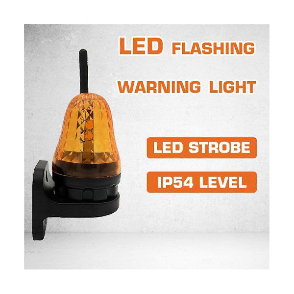 Universal 12V-265V LED Signal Alarm Lys Strobe Blinkende Lys Vægmonteret Nødadvarselslampe f